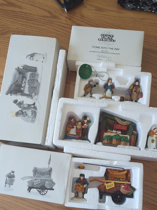 Department 56 Other - Set of 3. Department 56 Heritage Village pieces with OG boxes
